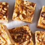 Butternut blondies with maple walnuts