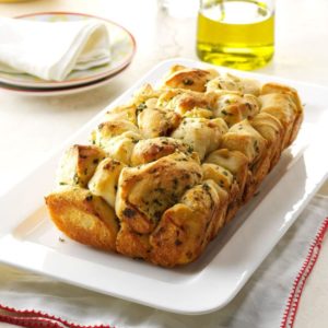 Garlicky pull apart bread