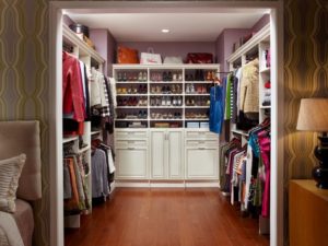 Former bedroom converted into a beautiful closet