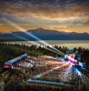 Beautiful Tahoe outdoor concert at Harvey's.