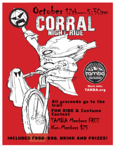 Corral Night Ride event poster