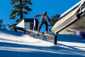 Rail Jam Competition at Sierra Ski Resort